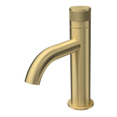 Parisi Todo II Basin Mixer with Curved Spout | Brushed Brass
